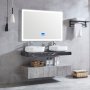 Badevrelsespakke marmor | Dobbelt vask | LED spejl med bluetooth
