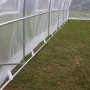 Tunneldrivhus 18m | Stlramme med transparent PE-plastafdkning