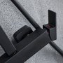 Komplet tagbrusersæt med håndbruser i kantet design | Sort