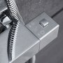 Komplet hovedbrusersæt med håndbruser | Højglans rustfrit stål