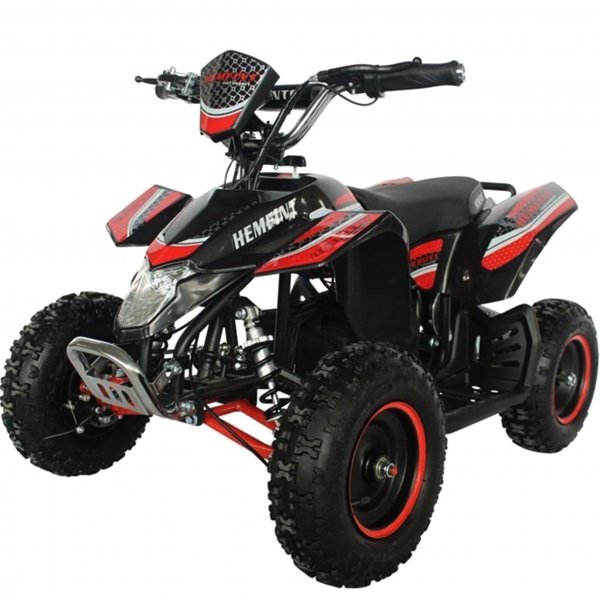 Elektrisk quad bike / Mini-ATV til brn 500W | 36V 12Ah batteri - Sort/rd