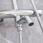 Loftsbrusest med badekararmatur | Brusa 2.0 - Krom
